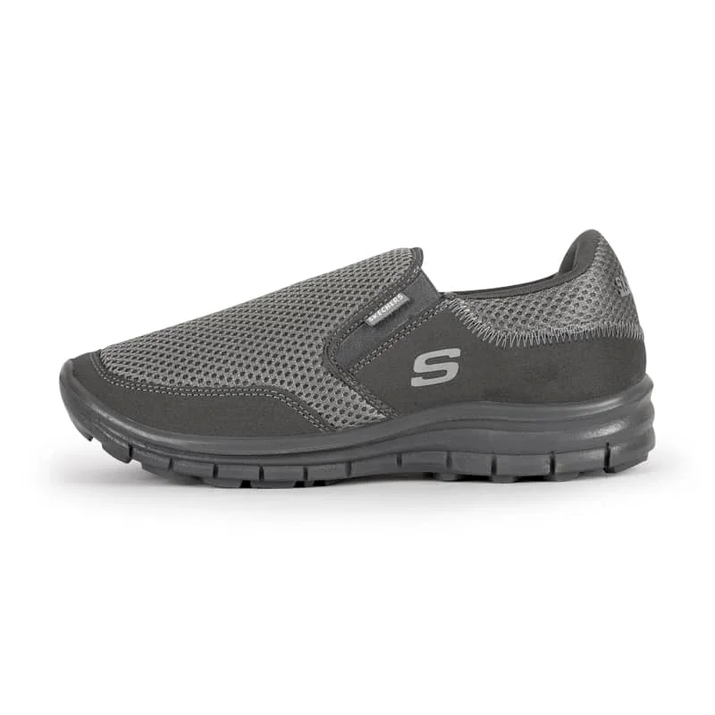 Walking shoes, Skechers model, gray color, manufactured by Shoeandish کفش ورزشی مدل اسکیچرز رنگ طوسی